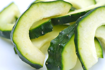 Image showing cucumber closeup
