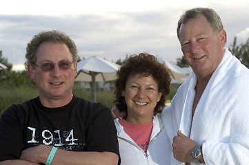 Image showing family at tropical resort