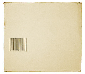 Image showing cardboard with barcode