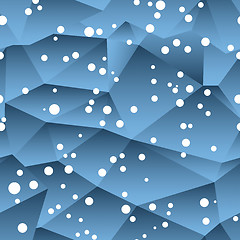 Image showing abstract blue crystal ice background texture