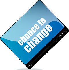 Image showing Video media player for web with chance to change words