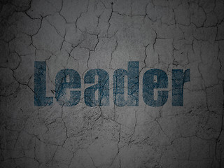 Image showing Finance concept: Leader on grunge wall background