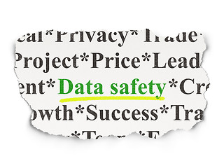 Image showing Data concept: Data Safety on Paper background