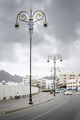 Image showing Streetlights in Muscat