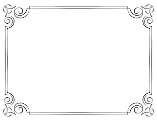 Image showing Vintage vector frame