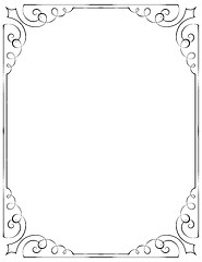 Image showing Vintage vector frame