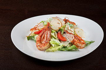 Image showing Tasty shrimp salad