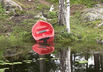 Image showing Red boat