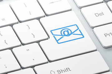 Image showing Business concept: Email on computer keyboard background