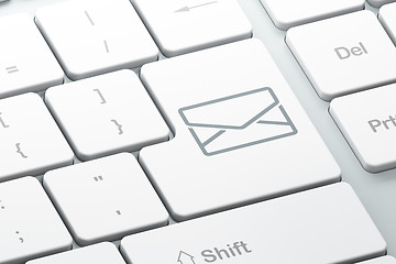 Image showing Business concept: Email on computer keyboard background