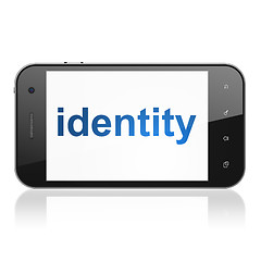 Image showing Protection concept: Identity on smartphone