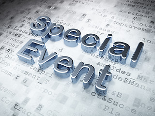 Image showing Business concept: Silver Special Event on digital background