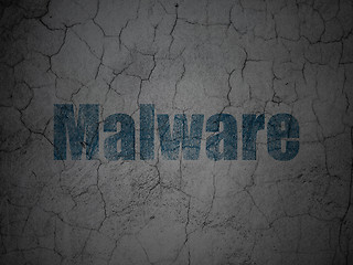 Image showing Security concept: Malware on grunge wall background