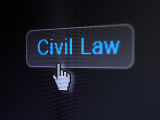 Image showing Law concept: Civil Law on digital button background