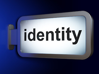 Image showing Safety concept: Identity on billboard background