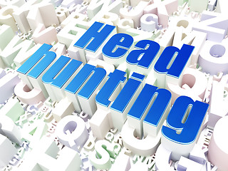 Image showing Business concept: Head Hunting on alphabet background