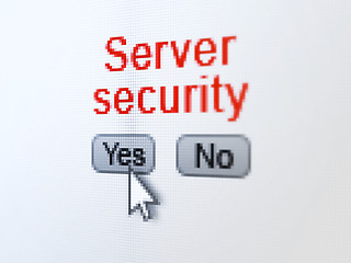 Image showing Server Security on digital computer screen