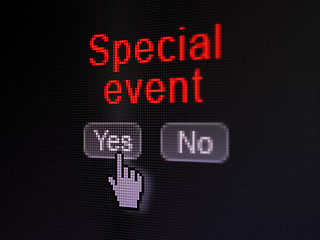 Image showing Business concept: Special Event on digital computer screen