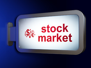 Image showing Business concept: Stock Market and Finance Symbol on billboard background