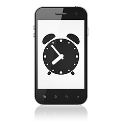 Image showing Time concept: Alarm Clock on smartphone