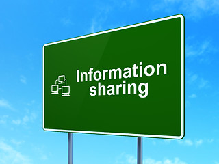 Image showing Data concept: Information Sharing and Lan Computer Network