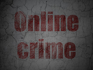 Image showing Safety concept: Online Crime on grunge wall background
