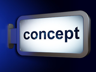 Image showing Marketing concept: Concept on billboard background