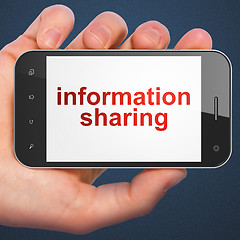 Image showing Data concept: Information Sharing on smartphone