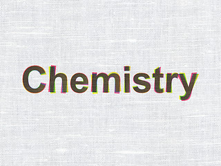 Image showing Education concept: Chemistry on fabric texture background