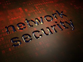 Image showing Security concept: Network on digital screen