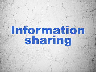 Image showing Data concept: Information Sharing on wall background