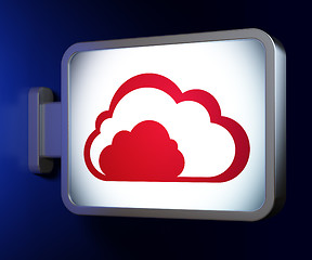 Image showing Computing concept: Cloud on billboard background