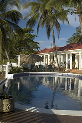 Image showing hotel in paradise