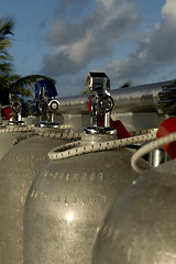 Image showing scuba tanks