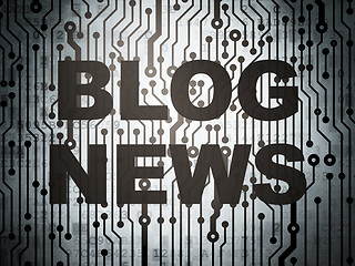Image showing Circuit board with Blog News