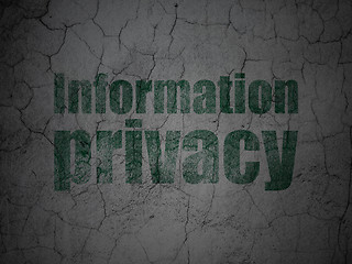 Image showing Security concept: Information Privacy on grunge wall background