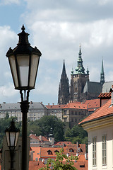 Image showing presidential palace street scene prague