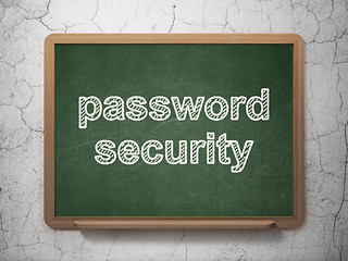 Image showing Privacy concept: Password Security on chalkboard background