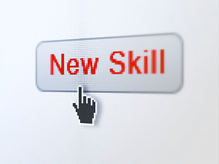 Image showing Education concept: New Skills on digital button background