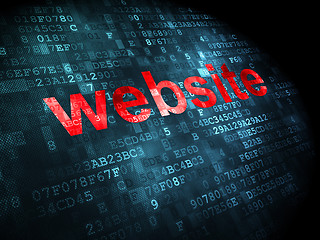 Image showing SEO web design concept: Website on digital background