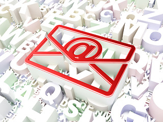 Image showing Business concept: Email on alphabet background