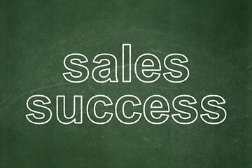 Image showing Advertising concept: Sales Success on chalkboard background