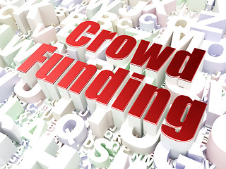 Image showing Business concept: Crowd Funding on alphabet background
