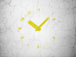 Image showing Time concept: Clock on wall background