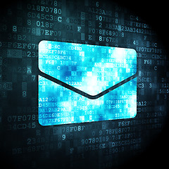 Image showing Finance concept: Email on digital background