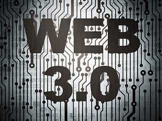 Image showing Webdesign concept: circuit board with Web 3.0