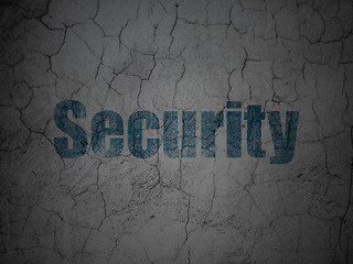 Image showing Protection concept: Security on grunge wall background
