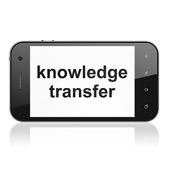 Image showing Education concept: Knowledge Transfer on smartphone