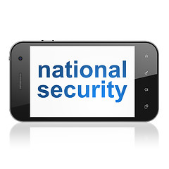 Image showing Safety concept: National Security on smartphone