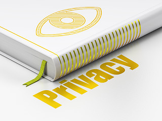 Image showing Protection concept: book Eye, Privacy on white background